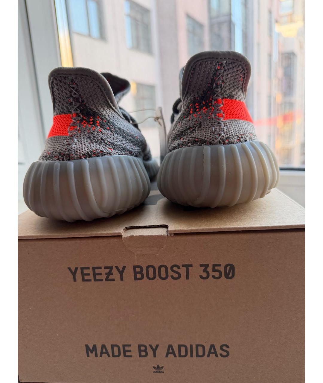 ADIDAS YEEZY Серые текстильные кроссовки, фото 4