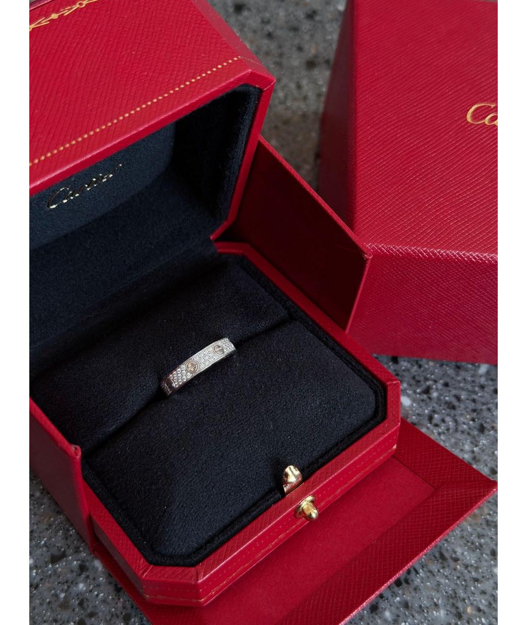 CARTIER Серебряное платиновое кольцо, фото 3