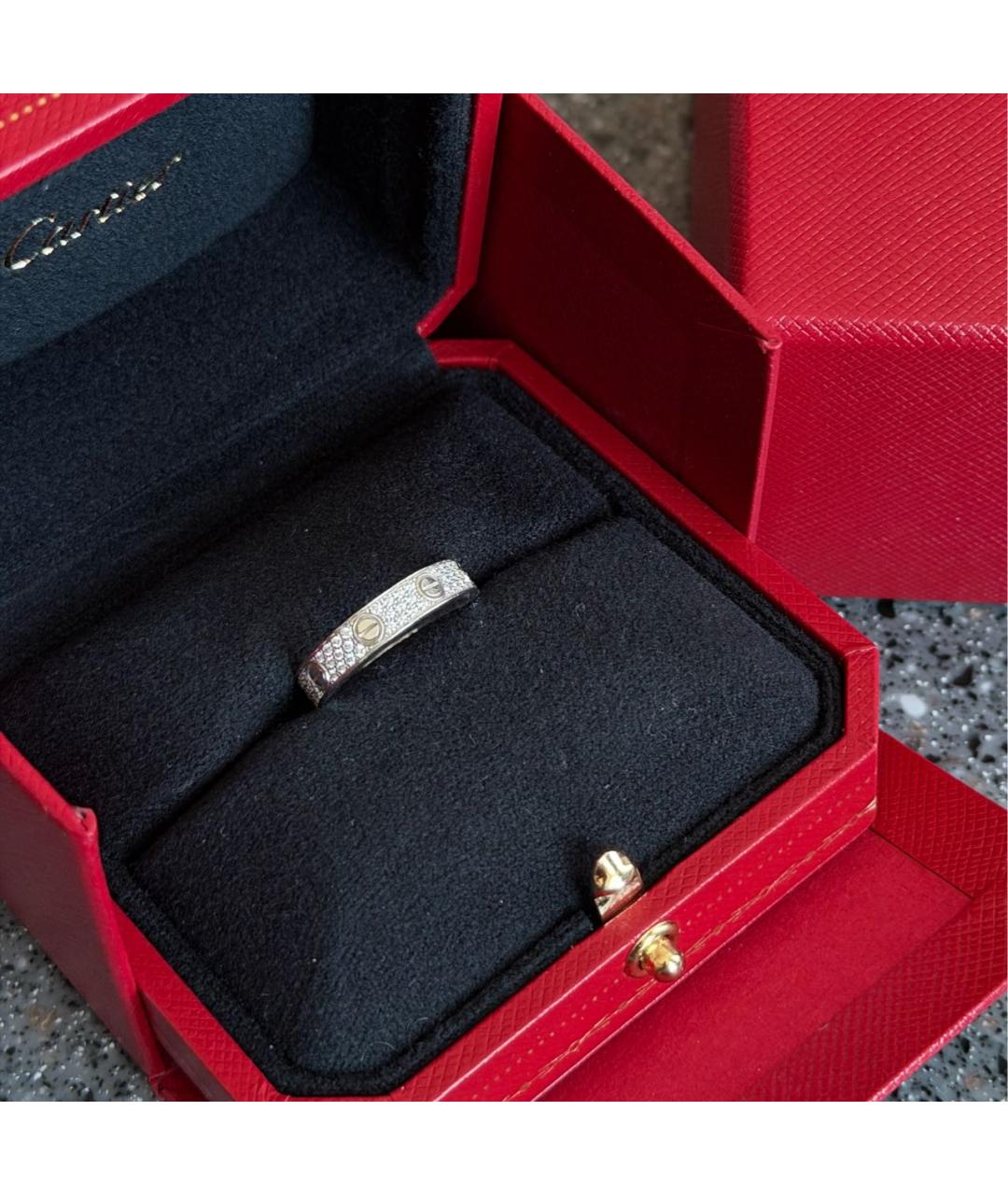 CARTIER Серебряное платиновое кольцо, фото 5