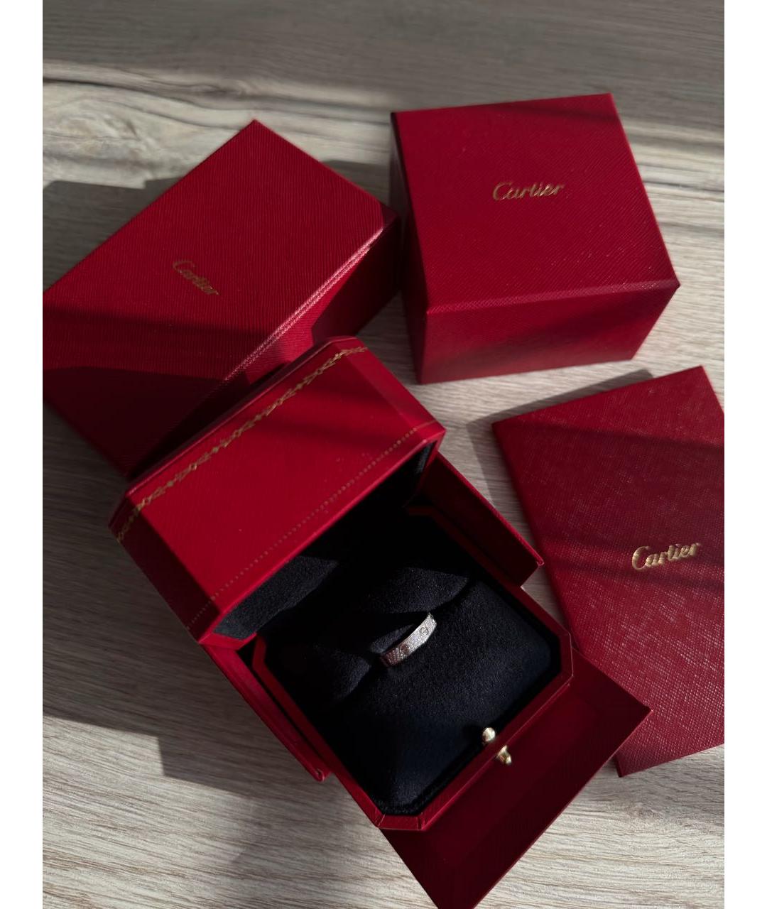 CARTIER Серебряное платиновое кольцо, фото 4