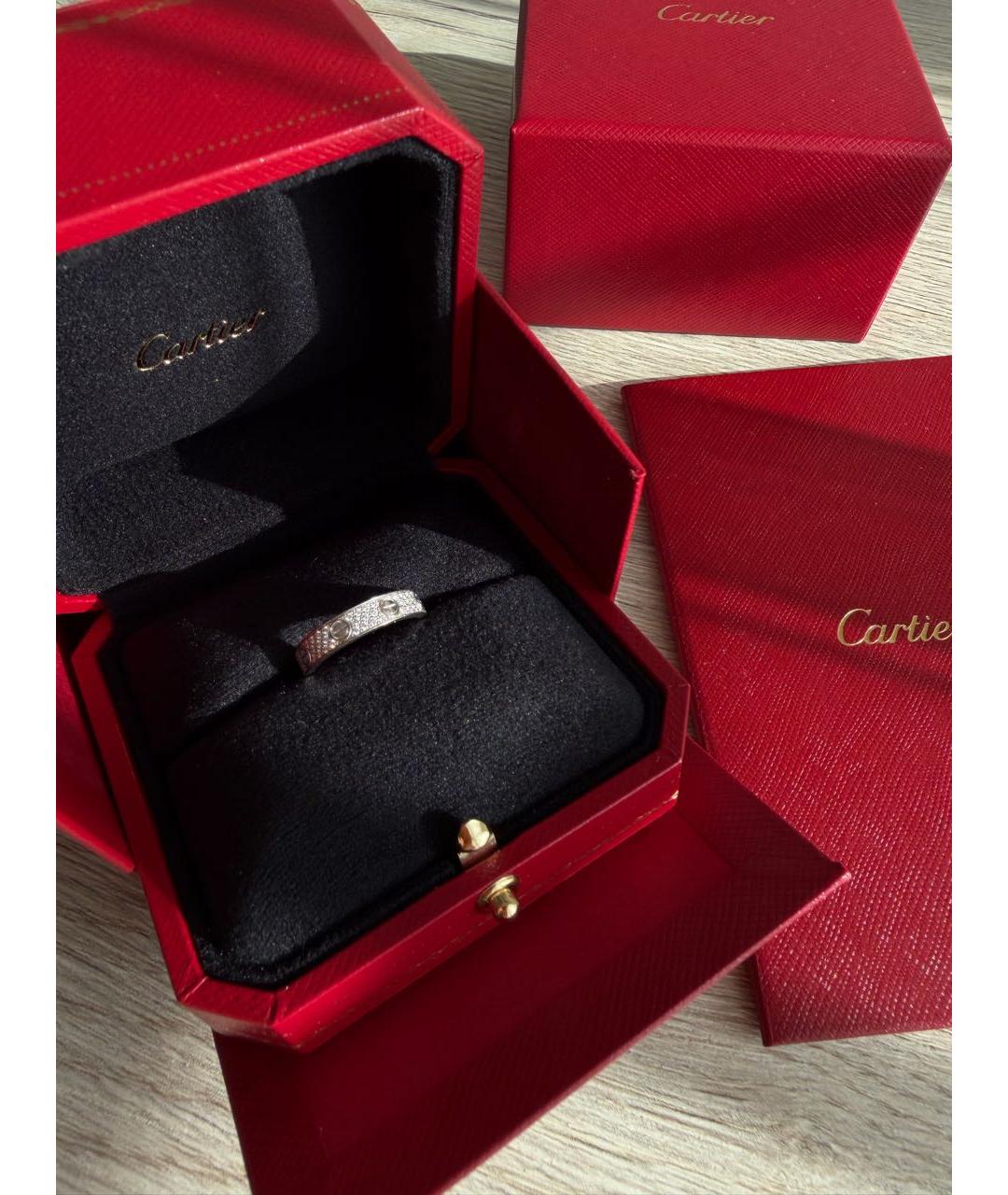 CARTIER Серебряное платиновое кольцо, фото 2