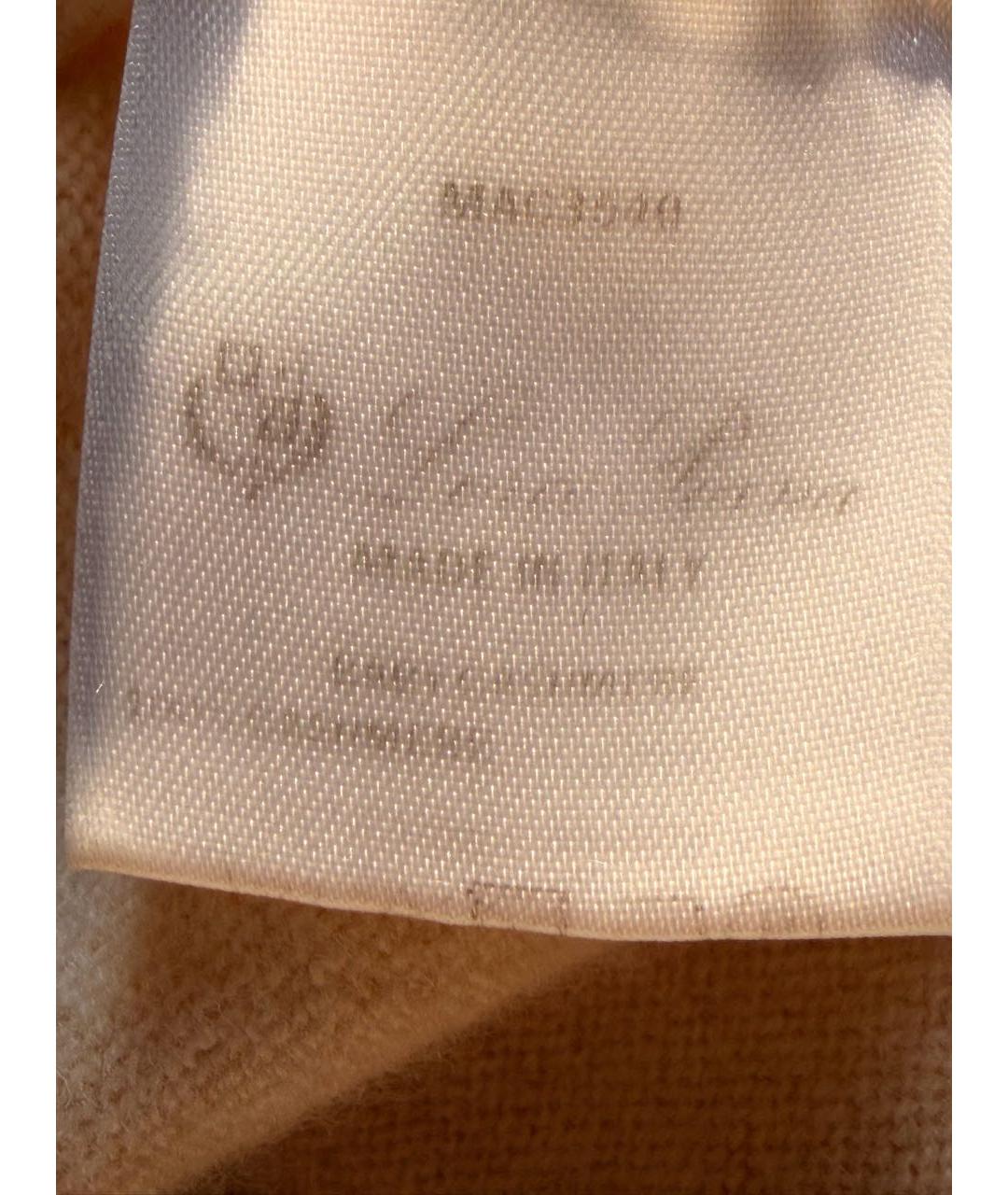 LORO PIANA Бежевый кашемировый джемпер / свитер, фото 4