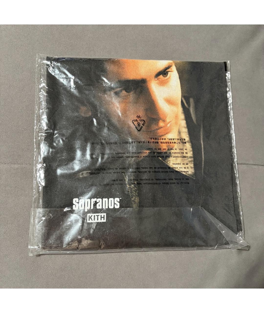 KITH Черная хлопковая футболка, фото 6