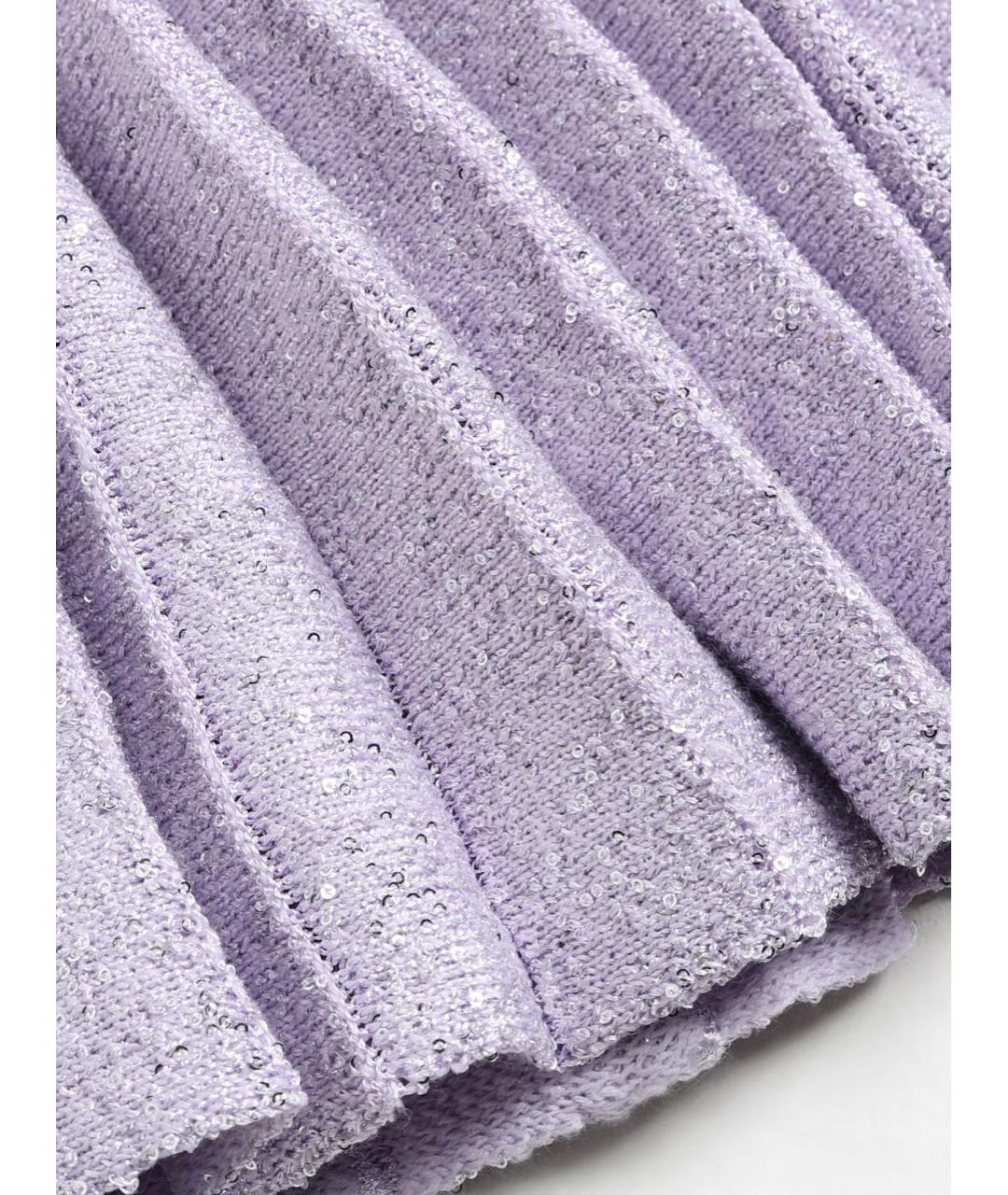 SELF-PORTRAIT Фиолетовая юбка мини, фото 2