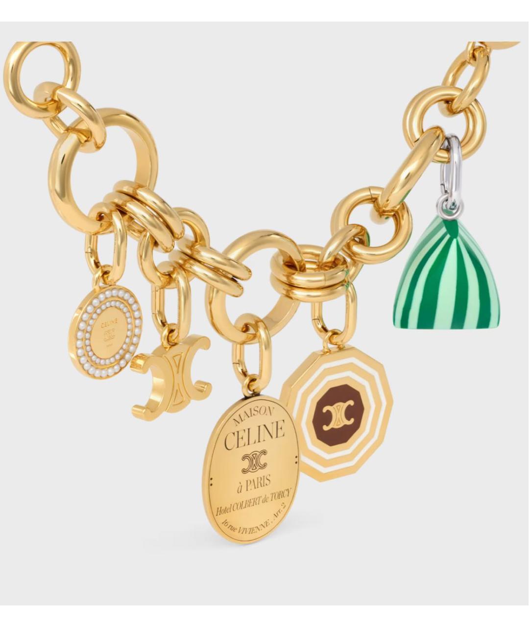 CELINE Золотая подвеска, фото 2