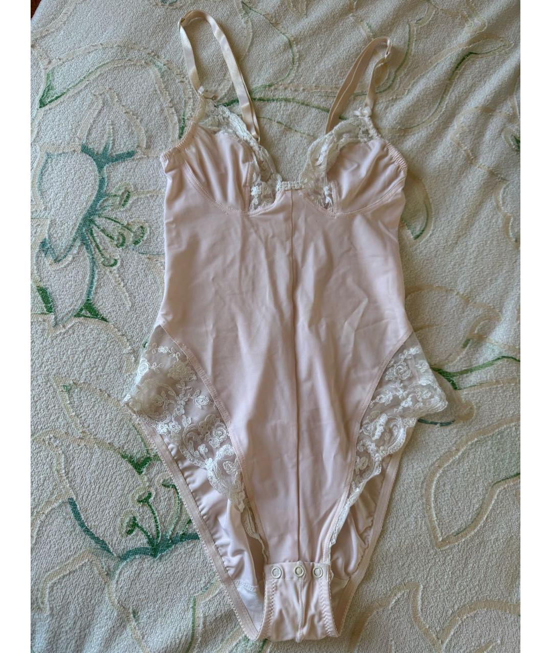 LA PERLA Розовый кружевной корсет, фото 9