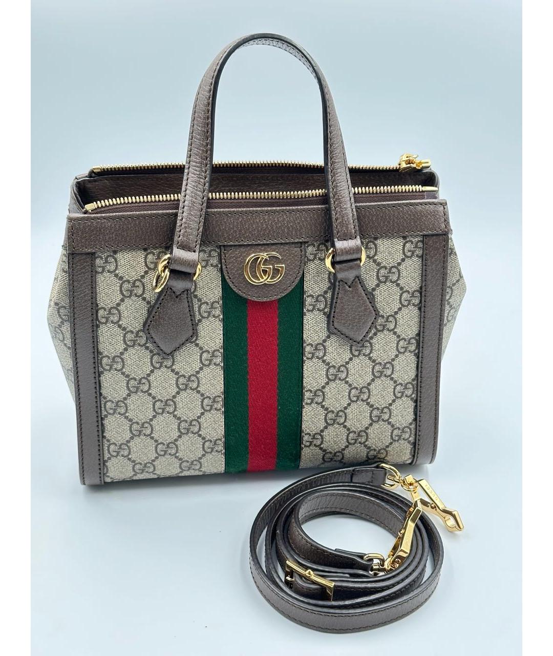 GUCCI Бежевая сумка с короткими ручками, фото 5