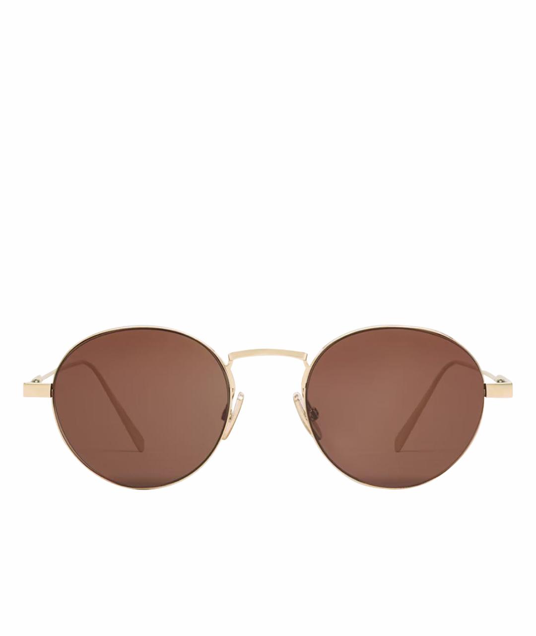 CELINE Золотые солнцезащитные очки, фото 1