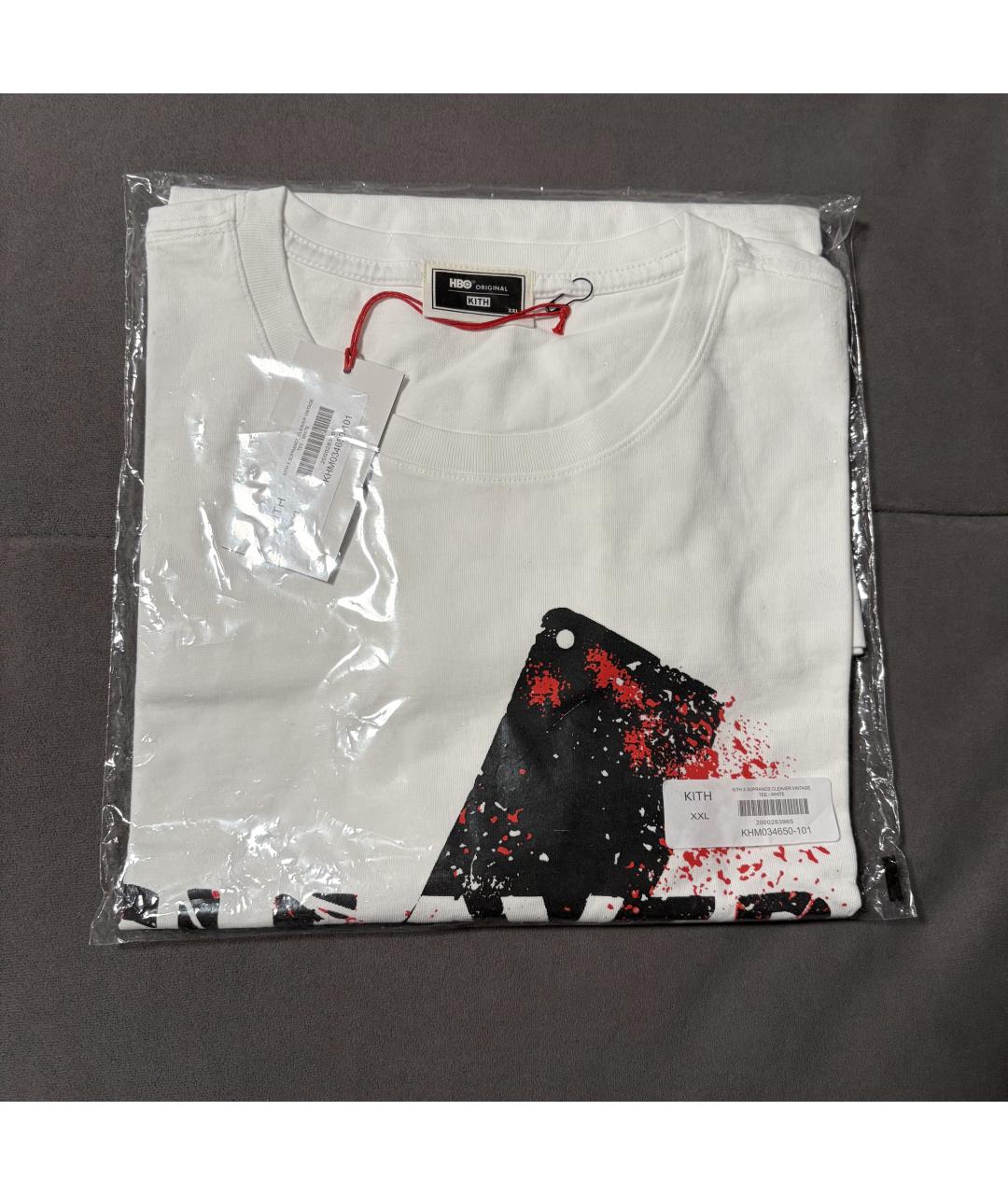 KITH Белая хлопковая футболка, фото 5