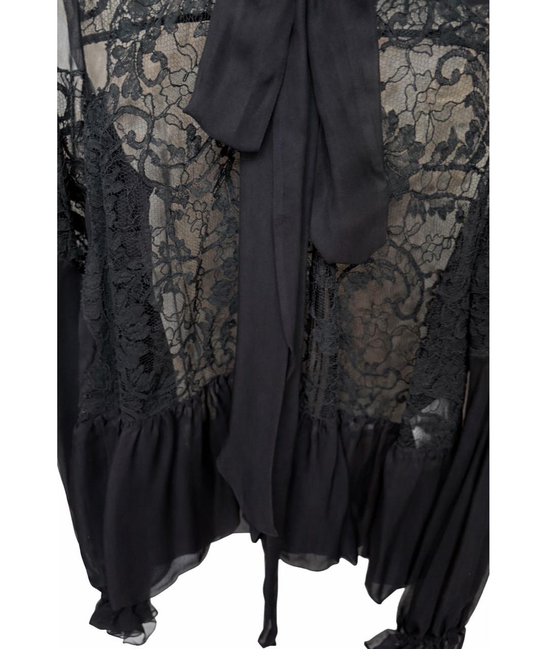 GIVENCHY Черная шелковая блузы, фото 4