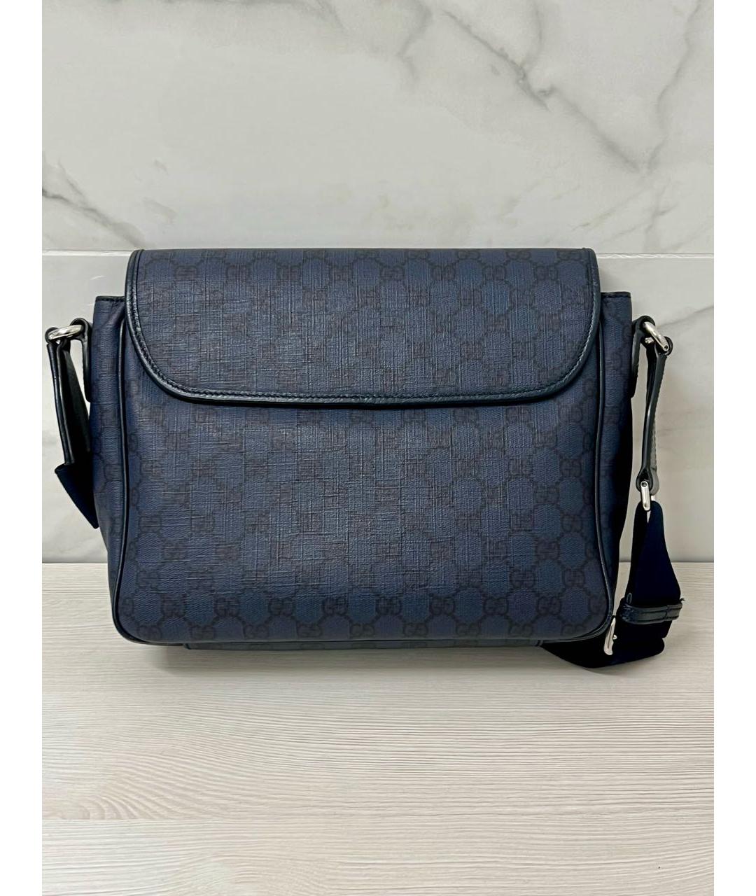 GUCCI Темно-синяя сумка на плечо, фото 2