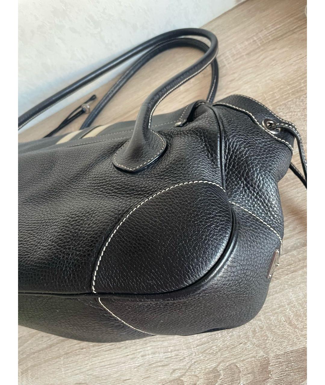 PRADA Черная кожаная сумка через плечо, фото 5