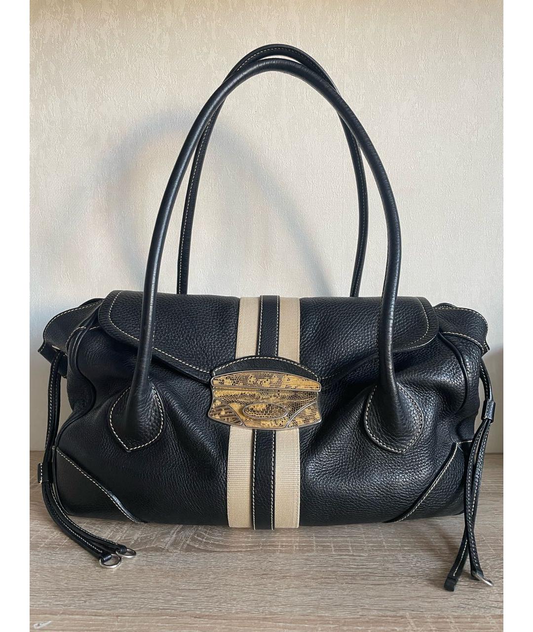 PRADA Черная кожаная сумка через плечо, фото 9