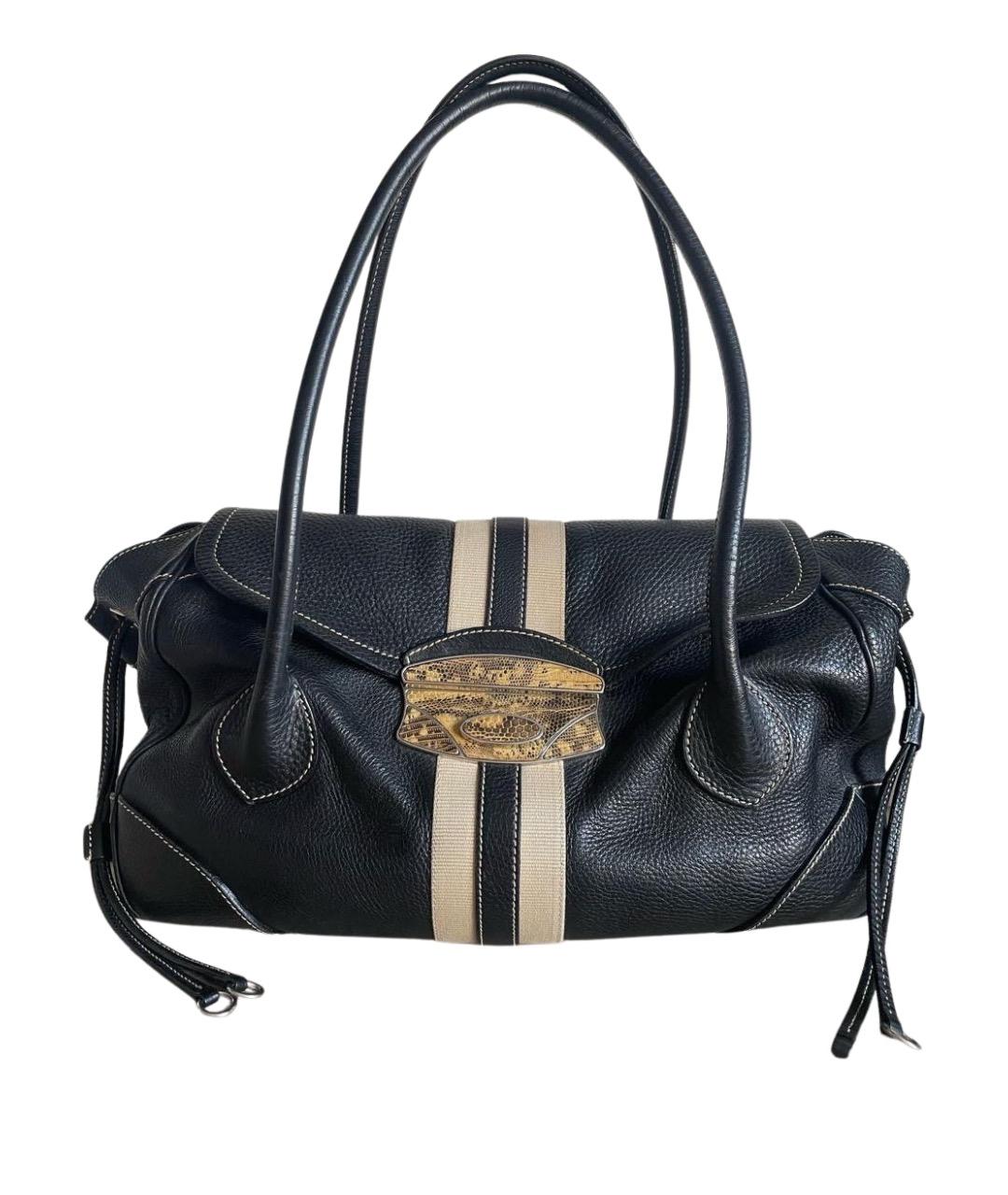 PRADA Черная кожаная сумка через плечо, фото 1