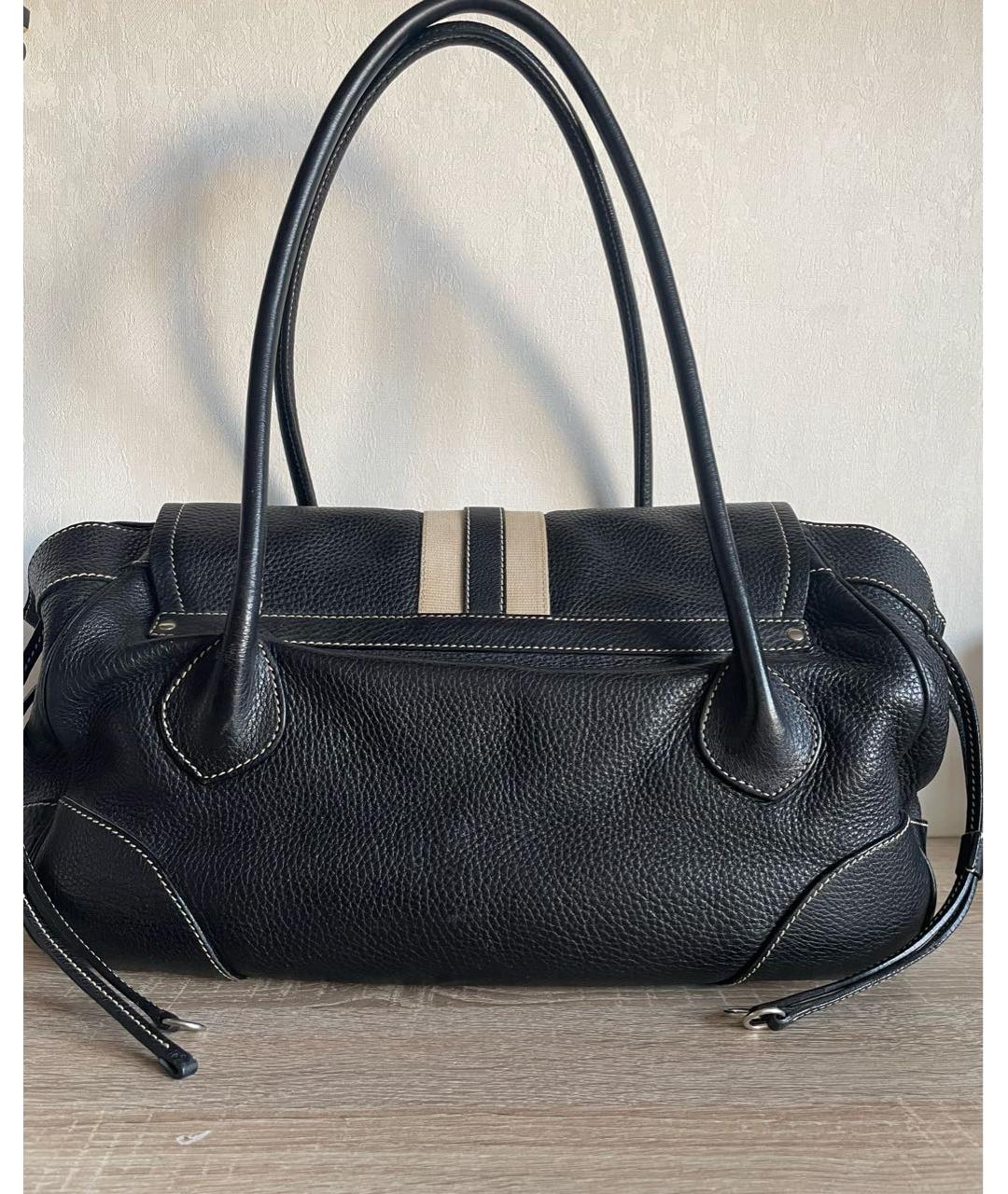 PRADA Черная кожаная сумка через плечо, фото 2