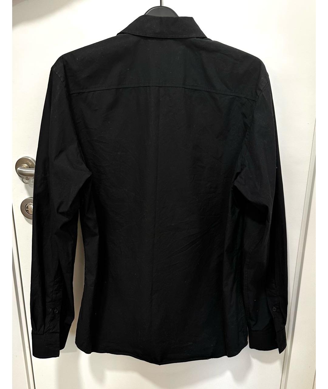 BURBERRY Черная хлопковая кэжуал рубашка, фото 2