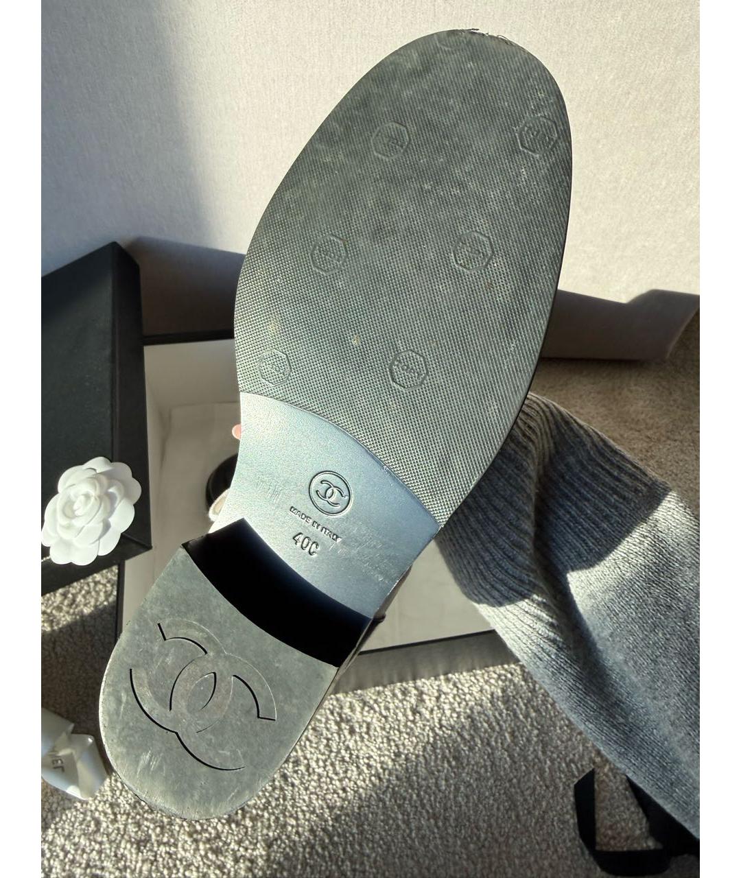 CHANEL Белые ботинки из лакированной кожи, фото 5