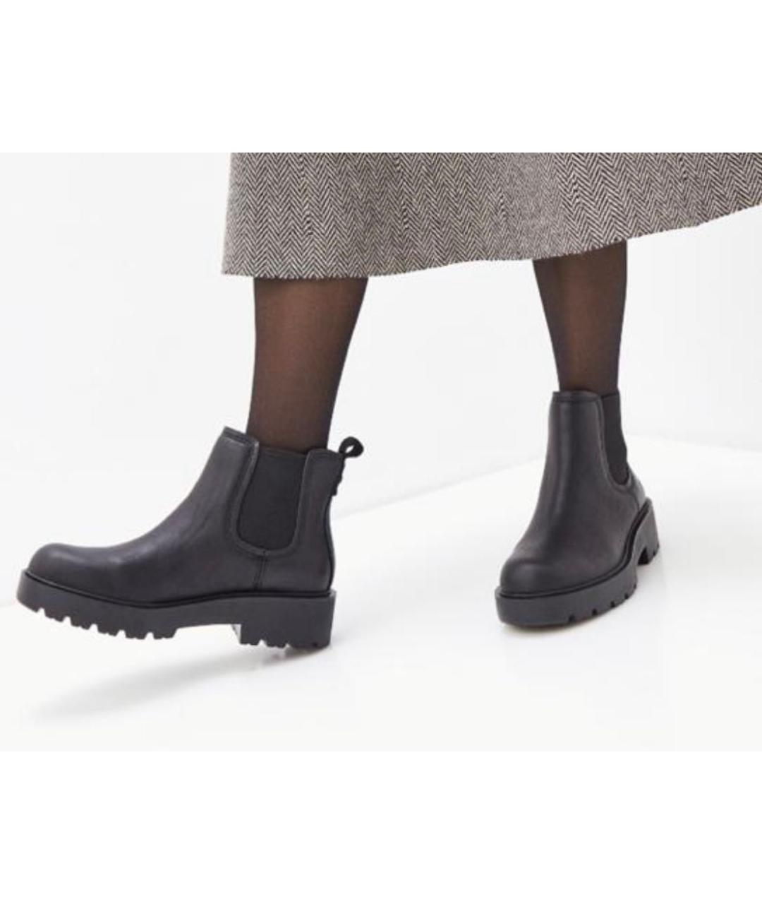 UGG Черные кожаные полусапоги, фото 6