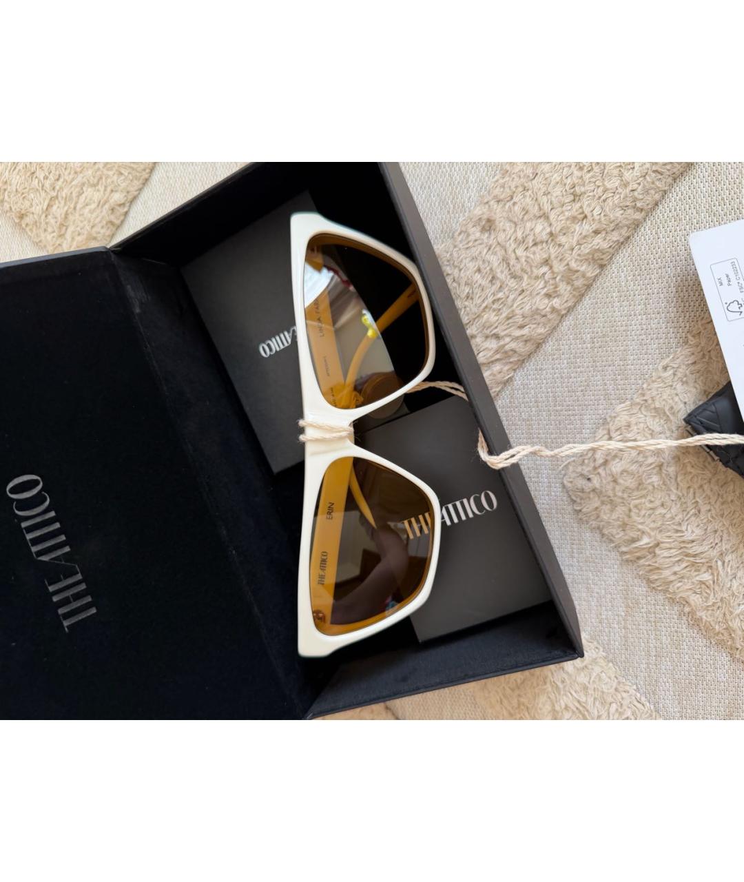 THE ATTICO Бежевые пластиковые солнцезащитные очки, фото 7