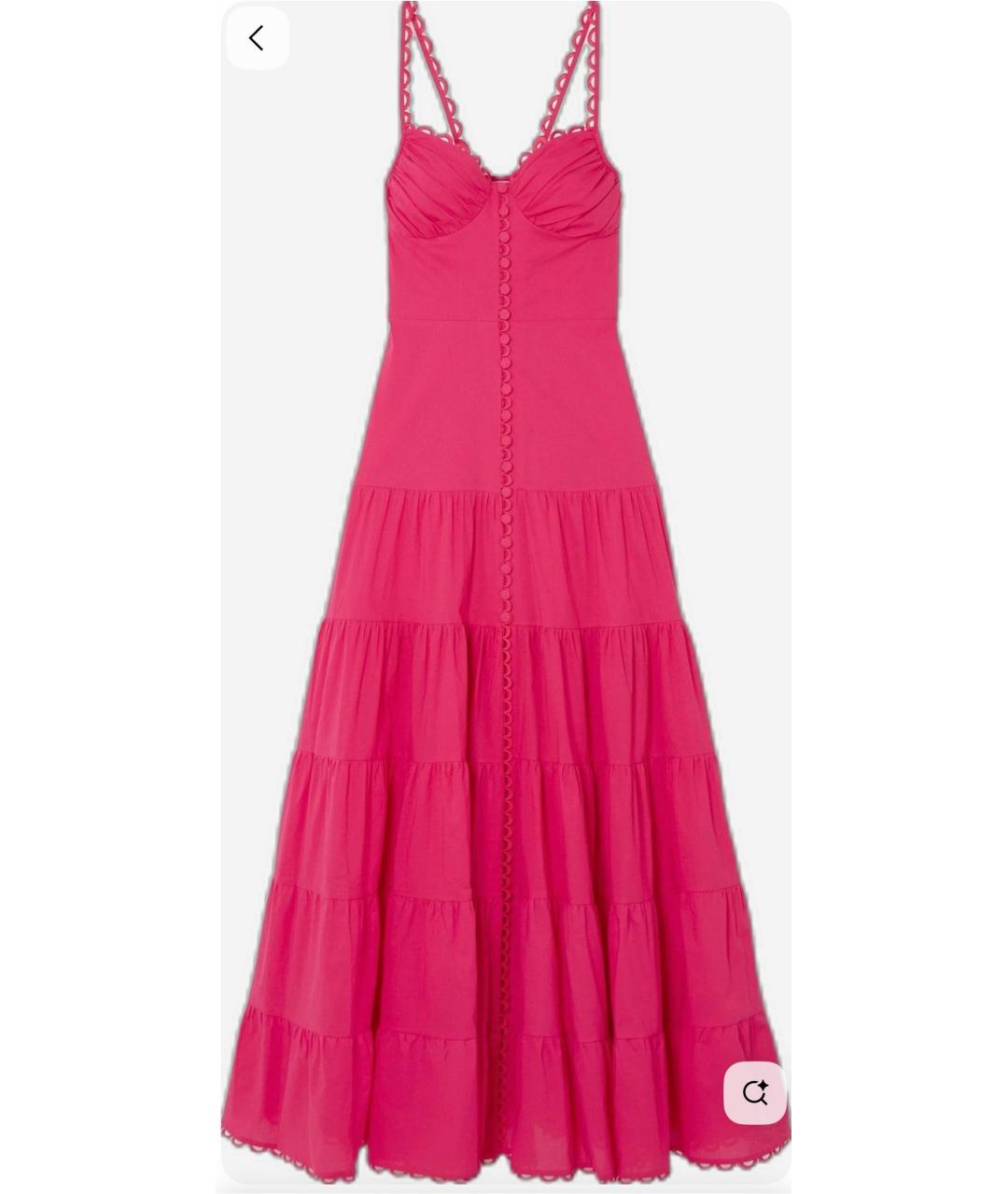 CHARO RUIZ Розовый хлопковый сарафан, фото 5