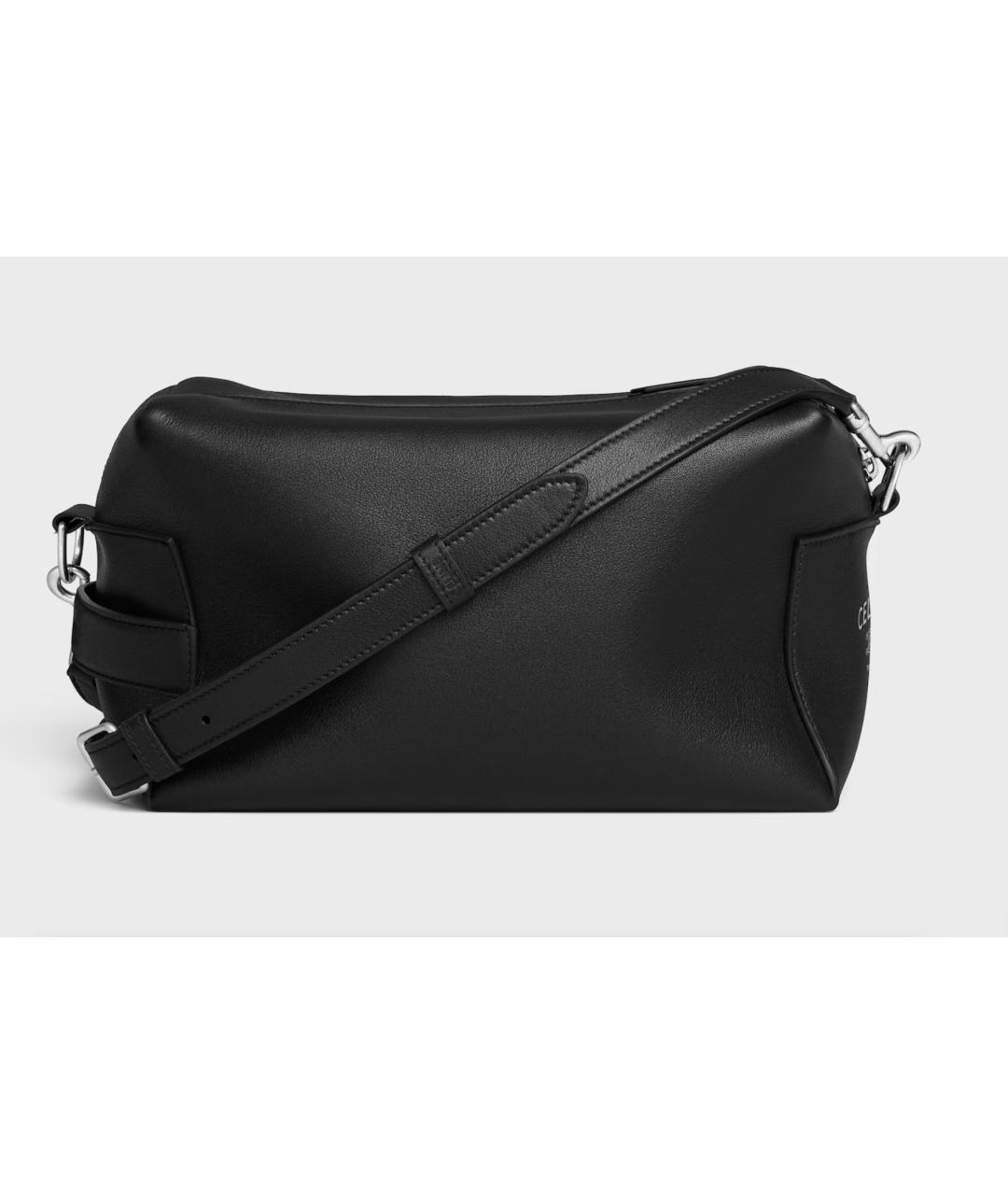 CELINE Черная кожаная сумка на плечо, фото 5