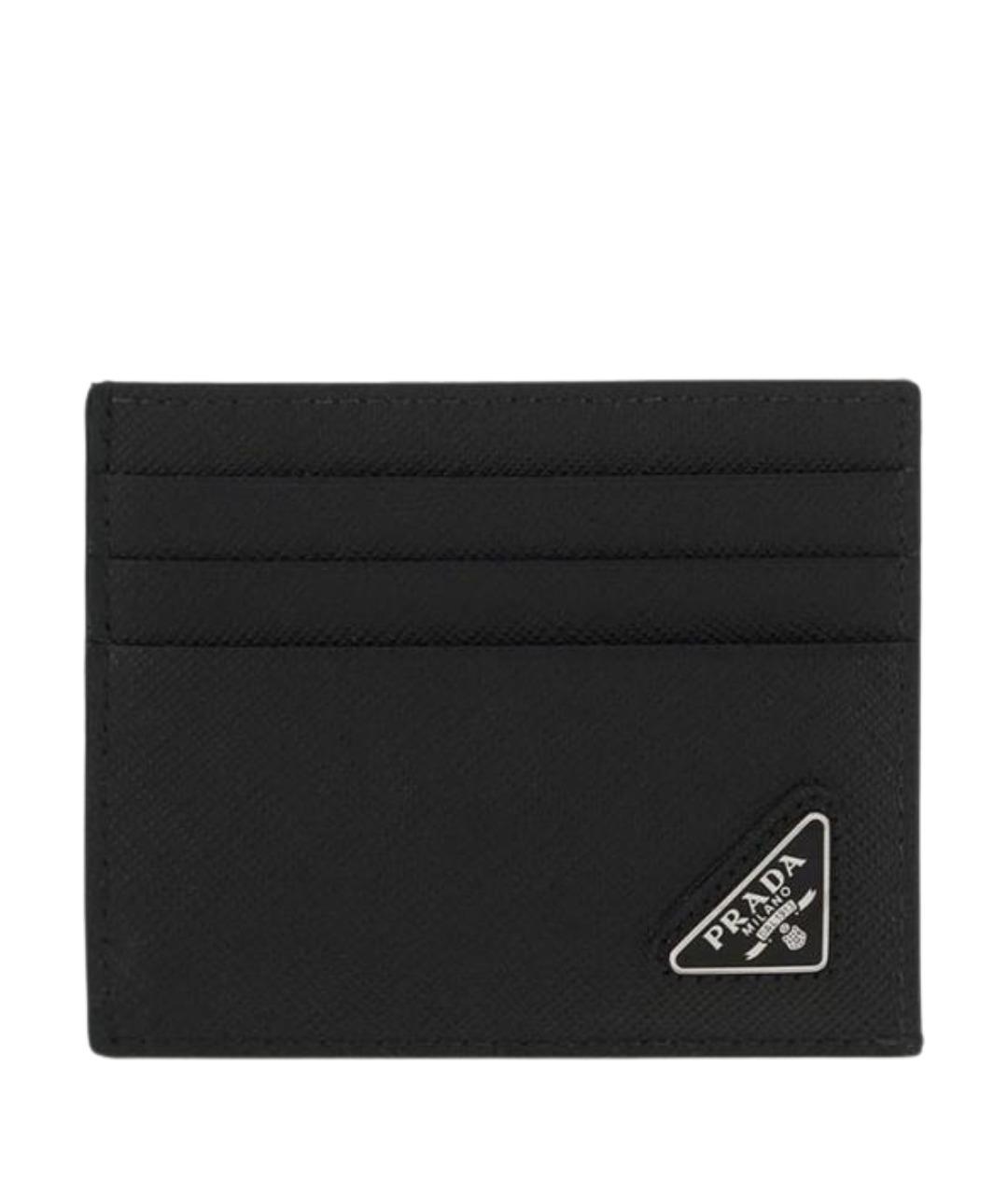 PRADA Черный кожаный кардхолдер, фото 1