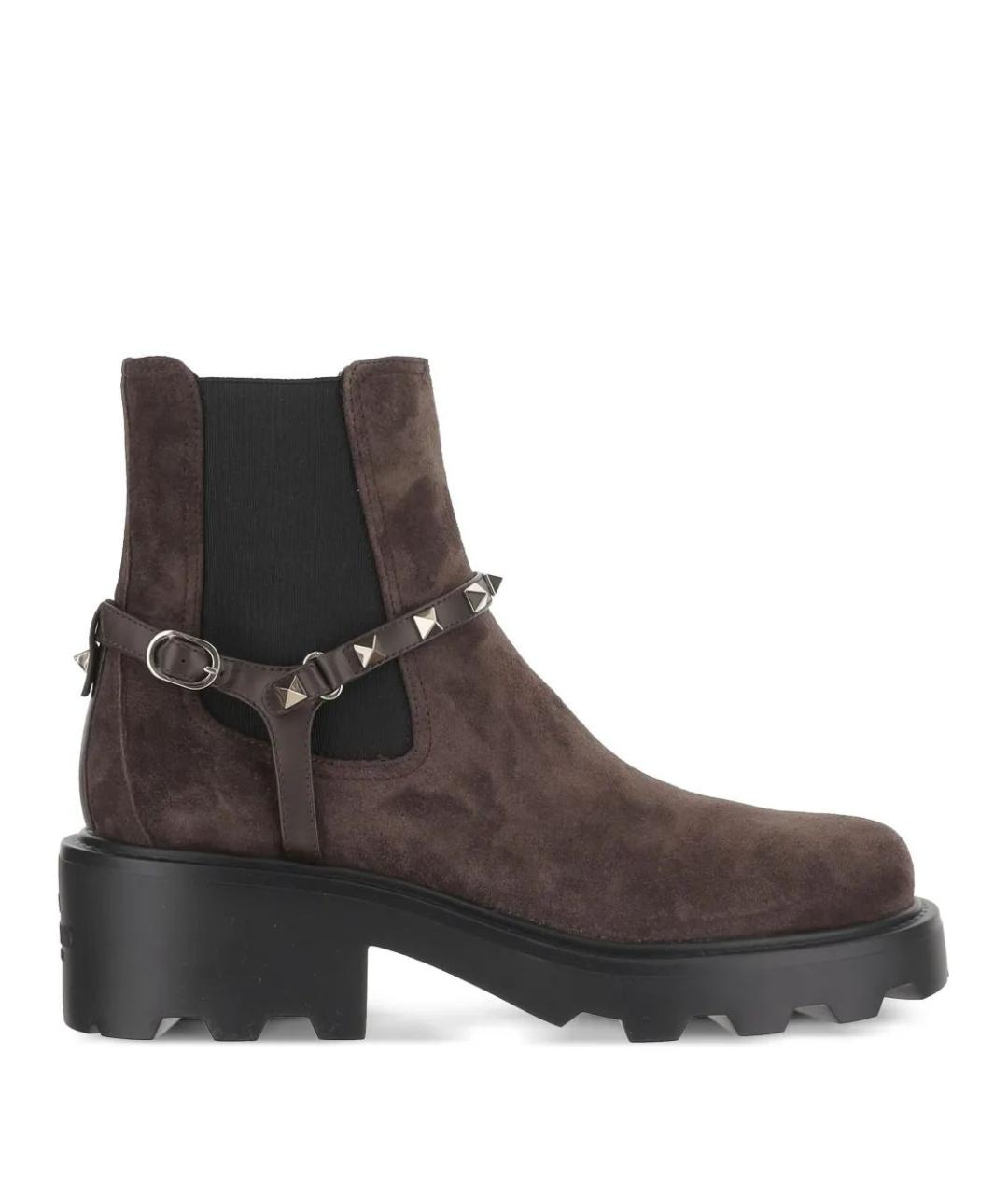 VALENTINO Коричневые замшевые ботинки, фото 5