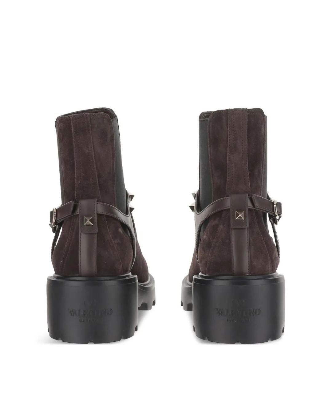VALENTINO Коричневые замшевые ботинки, фото 3