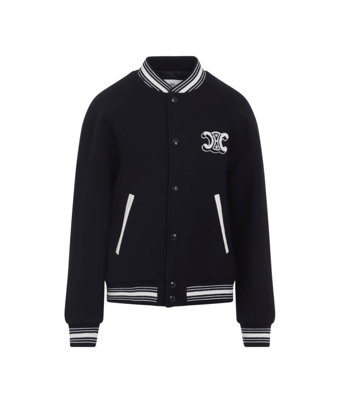 CELINE Темно-синяя шерстяная куртка, фото 1