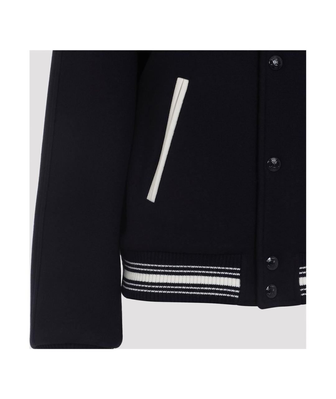 CELINE Темно-синяя шерстяная куртка, фото 3