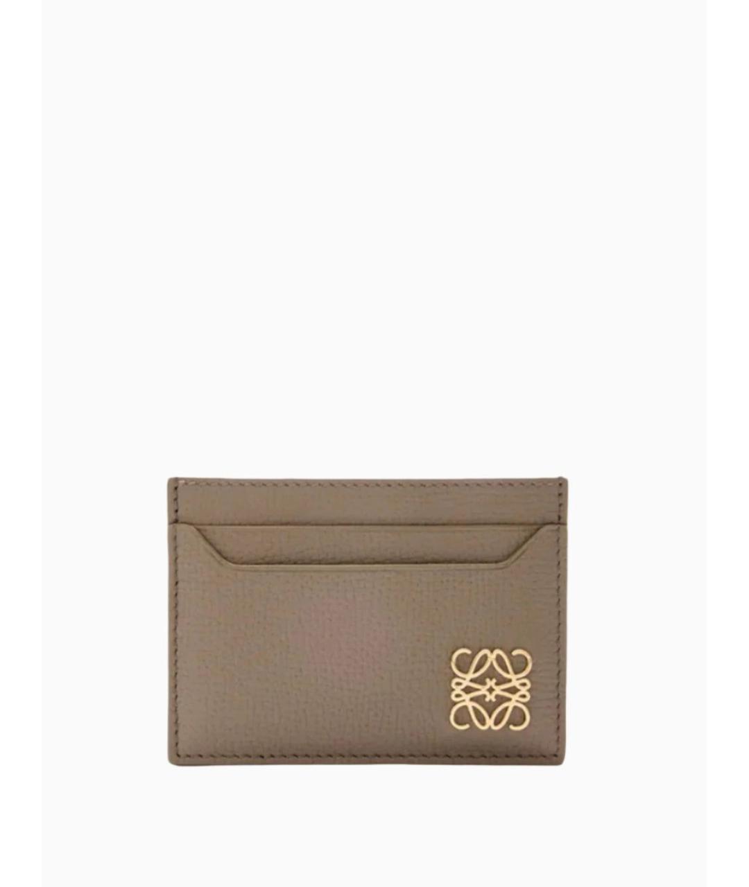 LOEWE Бежевый кожаный кардхолдер, фото 5