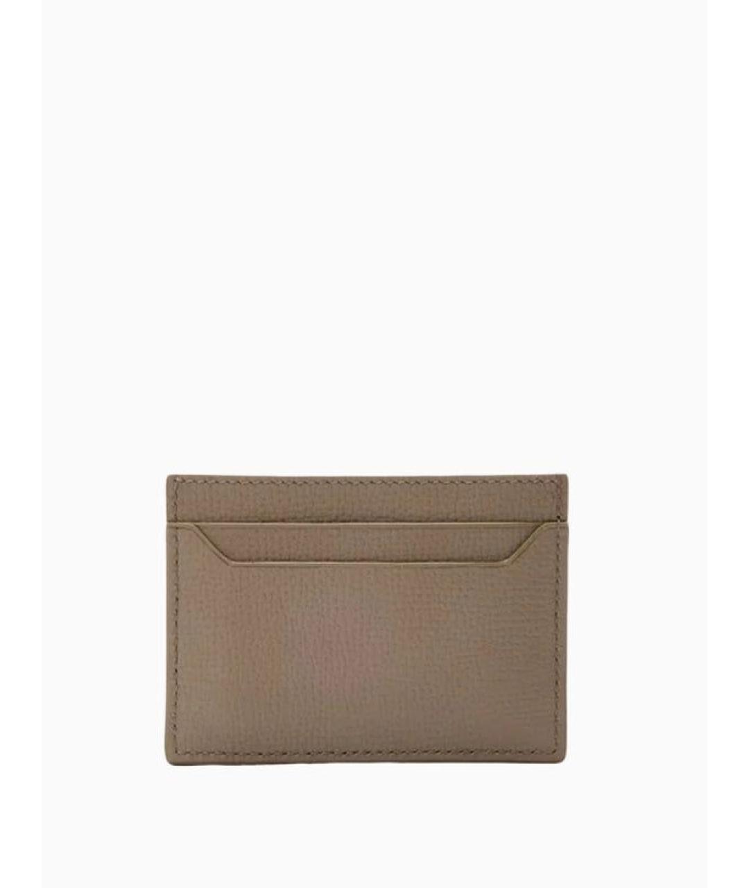 LOEWE Бежевый кожаный кардхолдер, фото 2