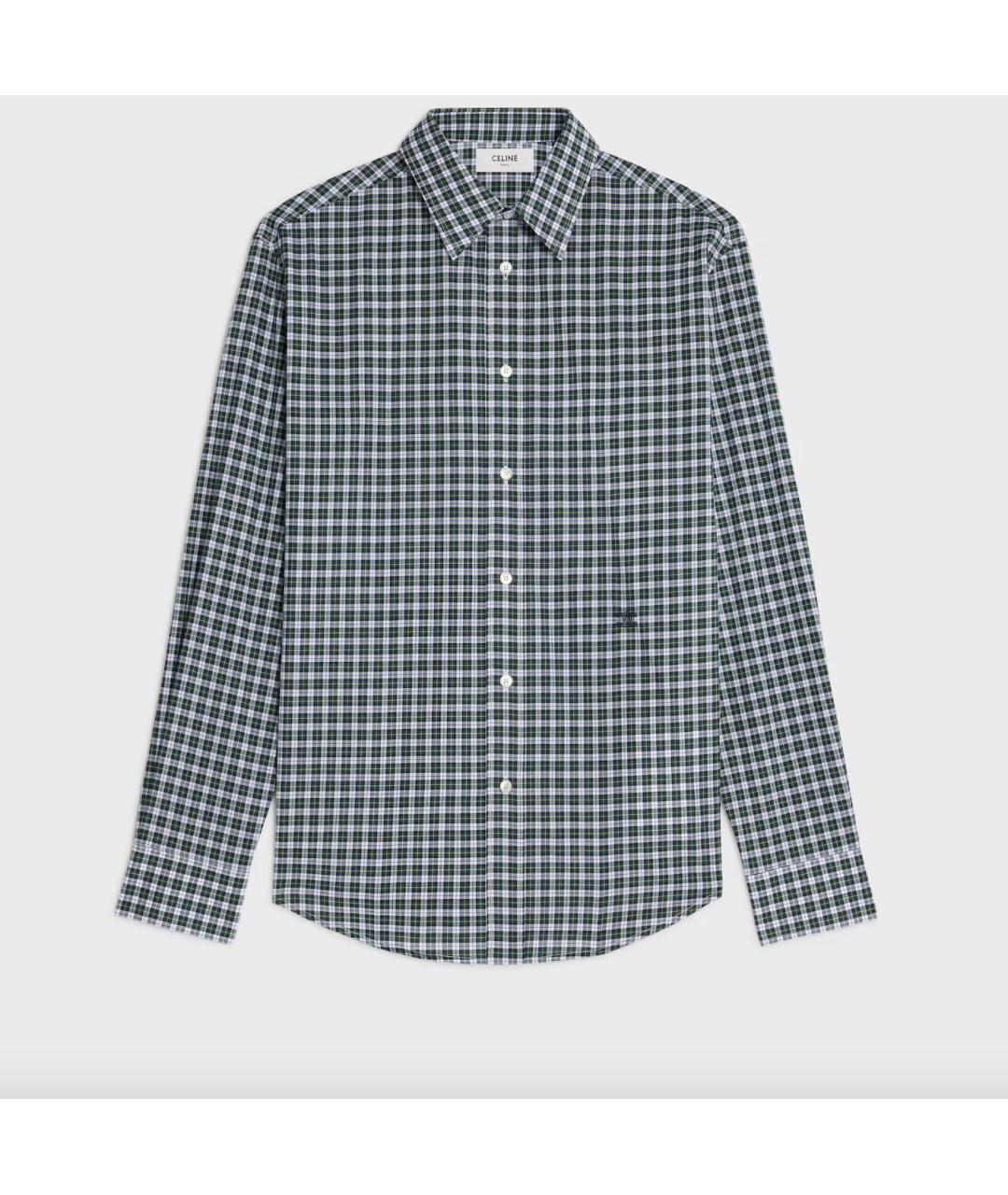CELINE Мульти хлопковая кэжуал рубашка, фото 5