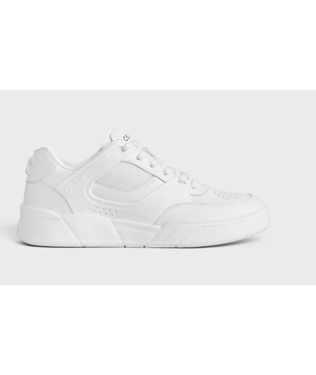 CELINE Антрацитовые кожаные низкие кроссовки / кеды, фото 4