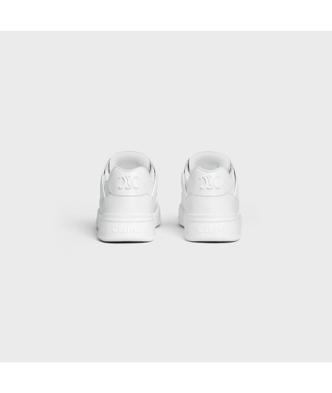 CELINE Антрацитовые кожаные низкие кроссовки / кеды, фото 3