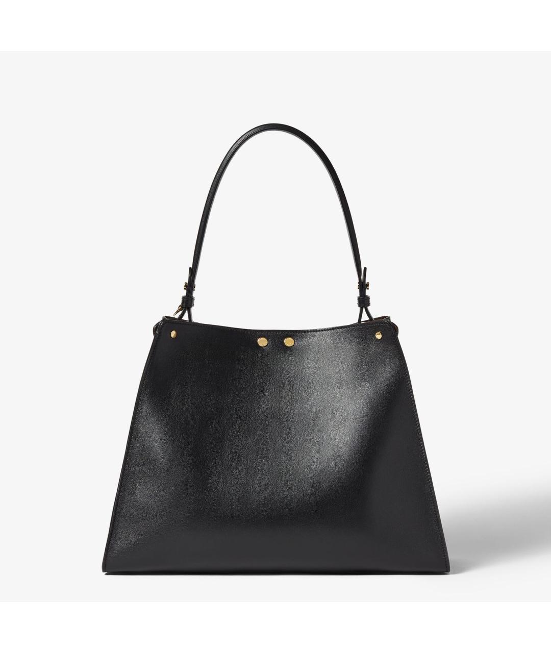 FENDI Черная кожаная сумка тоут, фото 4