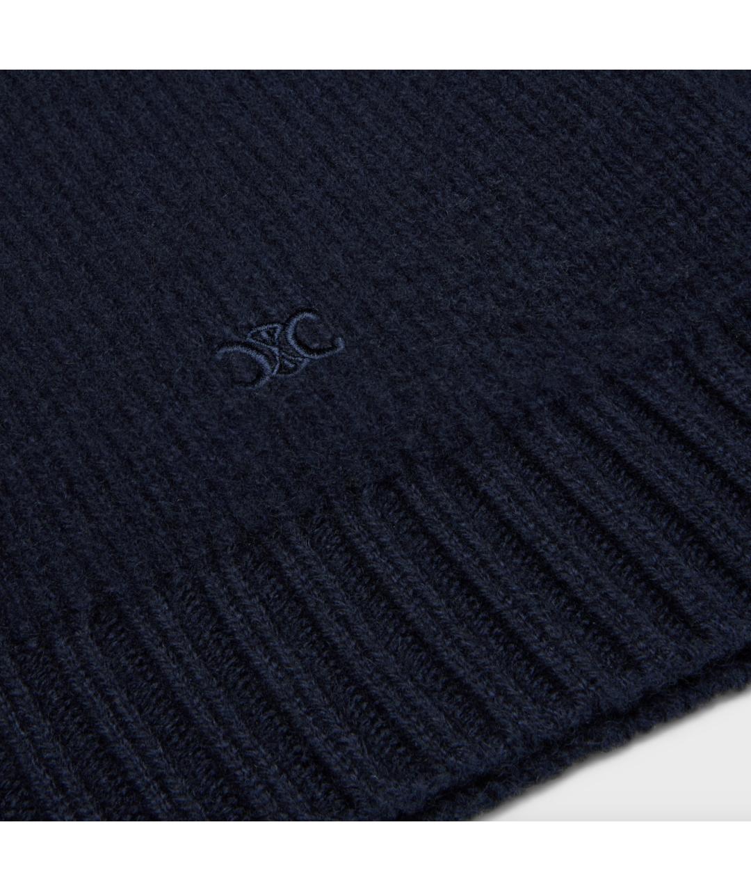 CELINE Темно-синий кашемировый джемпер / свитер, фото 4