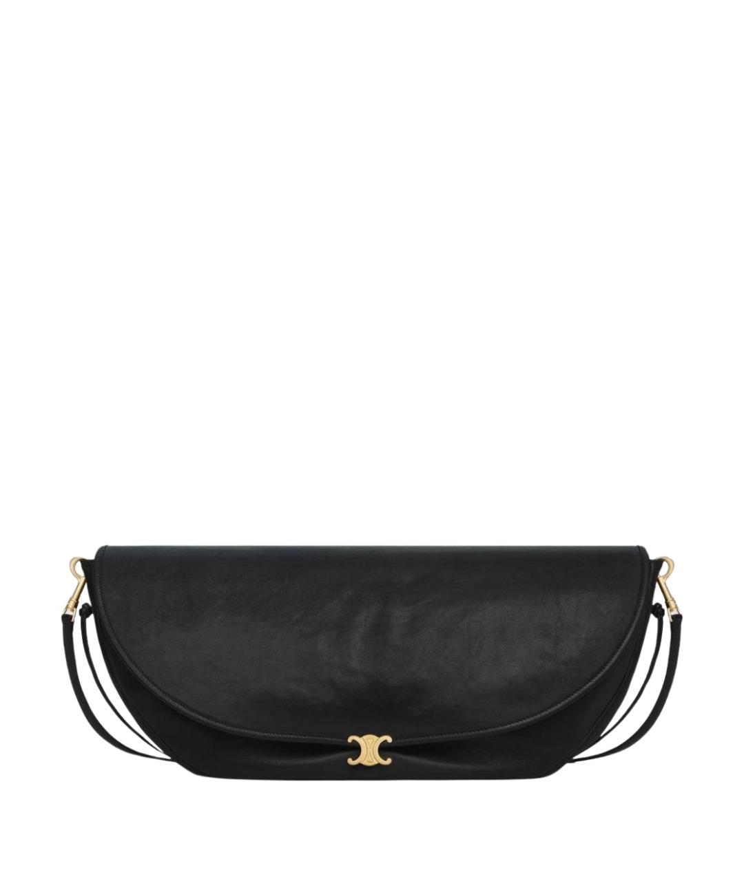 CELINE Черная кожаная сумка через плечо, фото 1