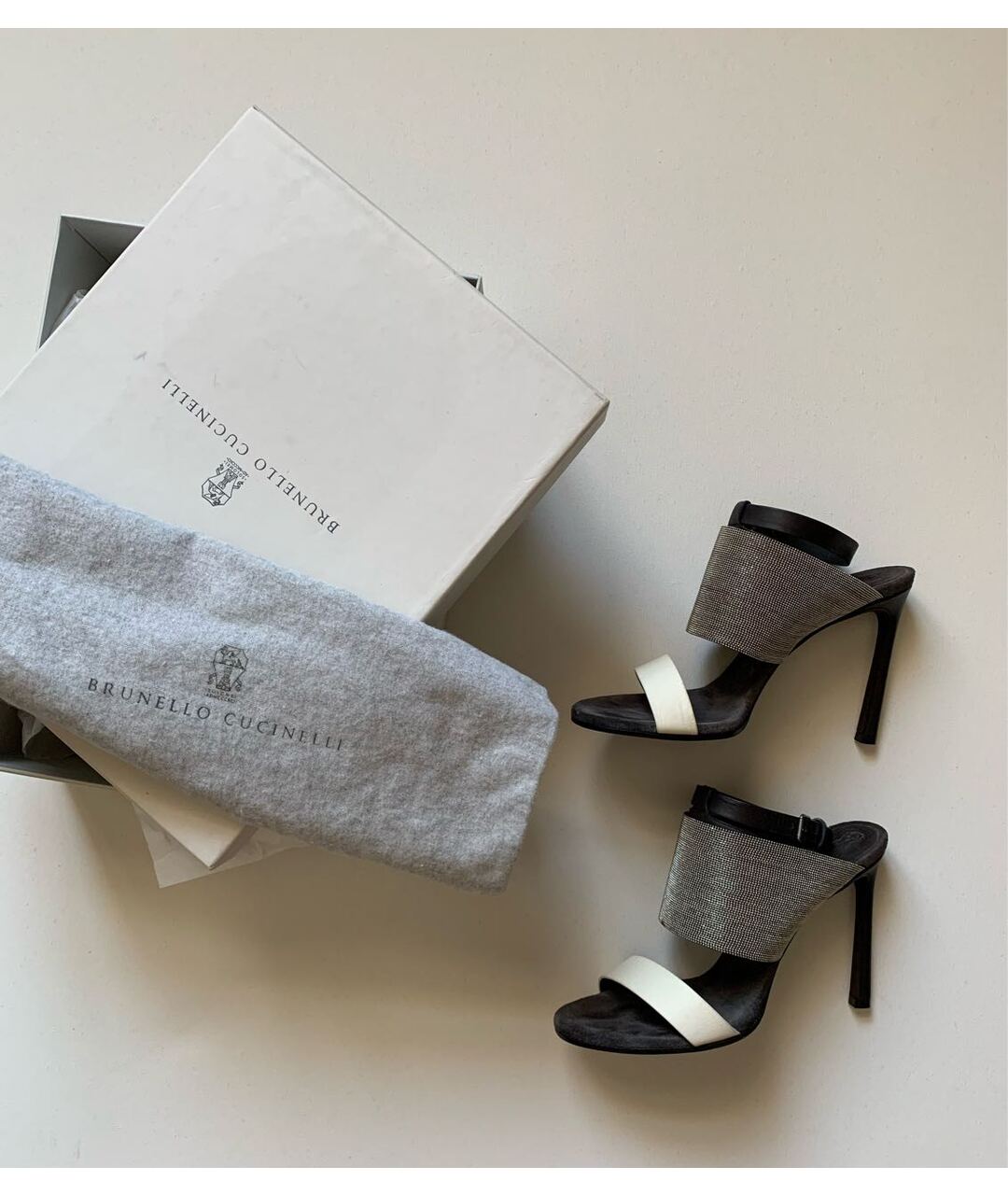 BRUNELLO CUCINELLI Коричневые кожаные босоножки, фото 4