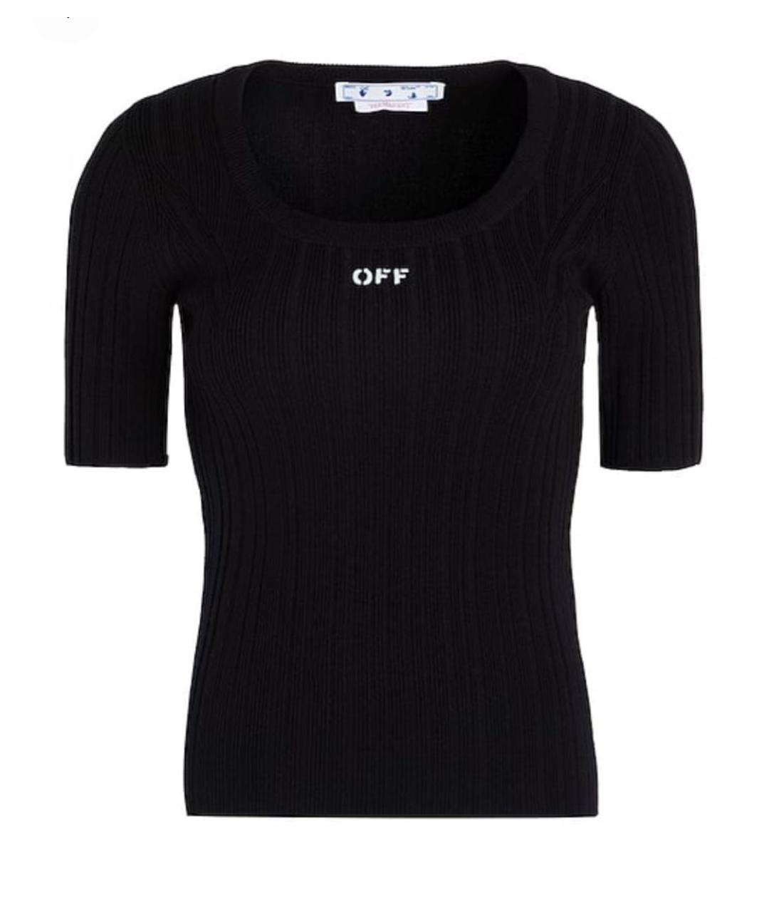 OFF-WHITE Черная футболка, фото 1