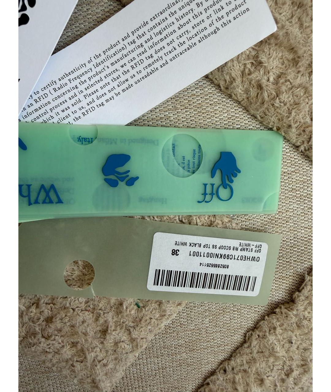 OFF-WHITE Черная футболка, фото 4