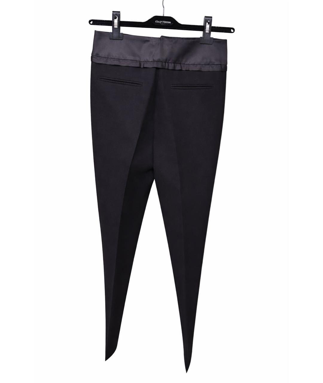 GIAMBATTISTA VALLI Черные шерстяные брюки узкие, фото 2