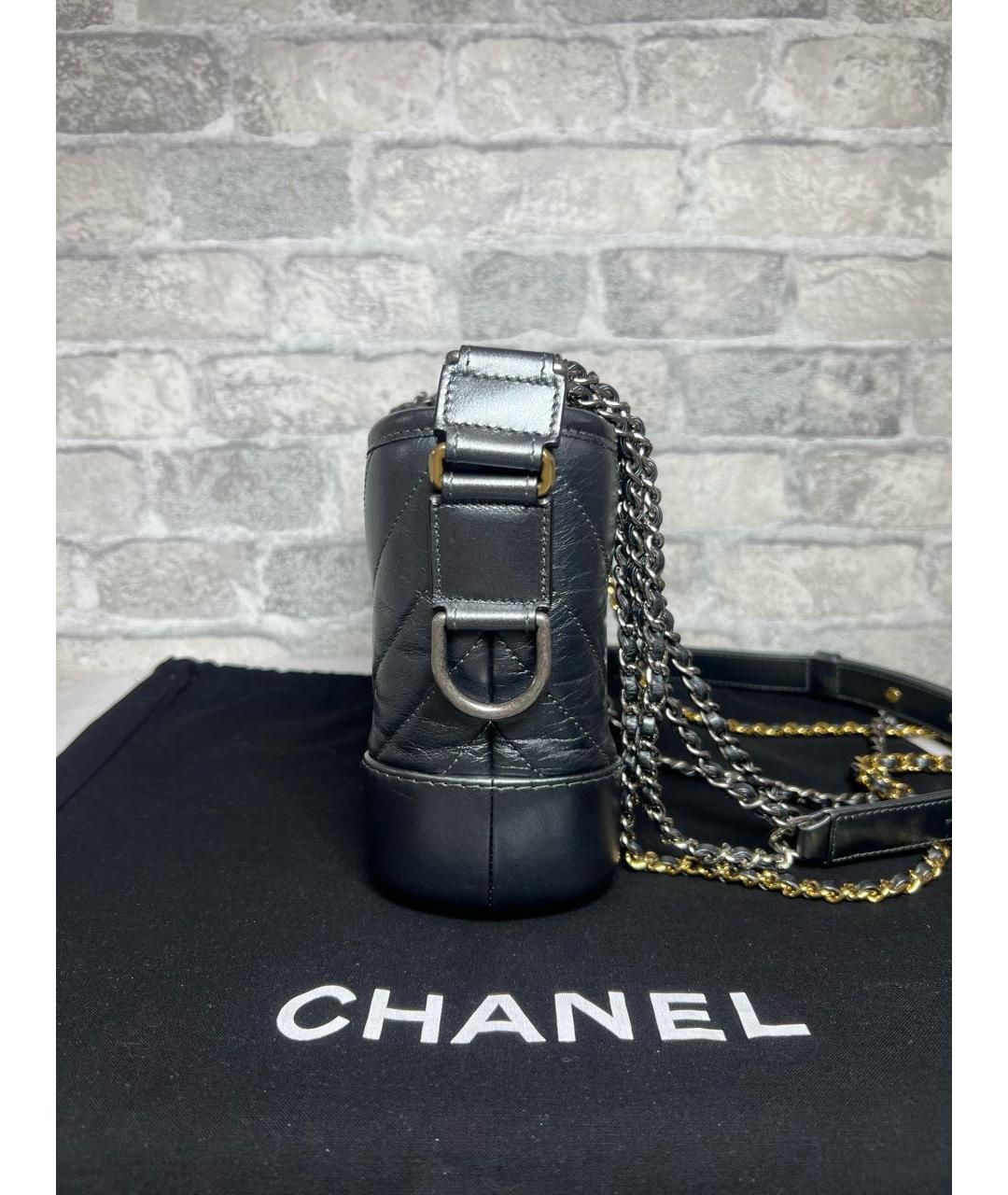 CHANEL Серая кожаная сумка через плечо, фото 6