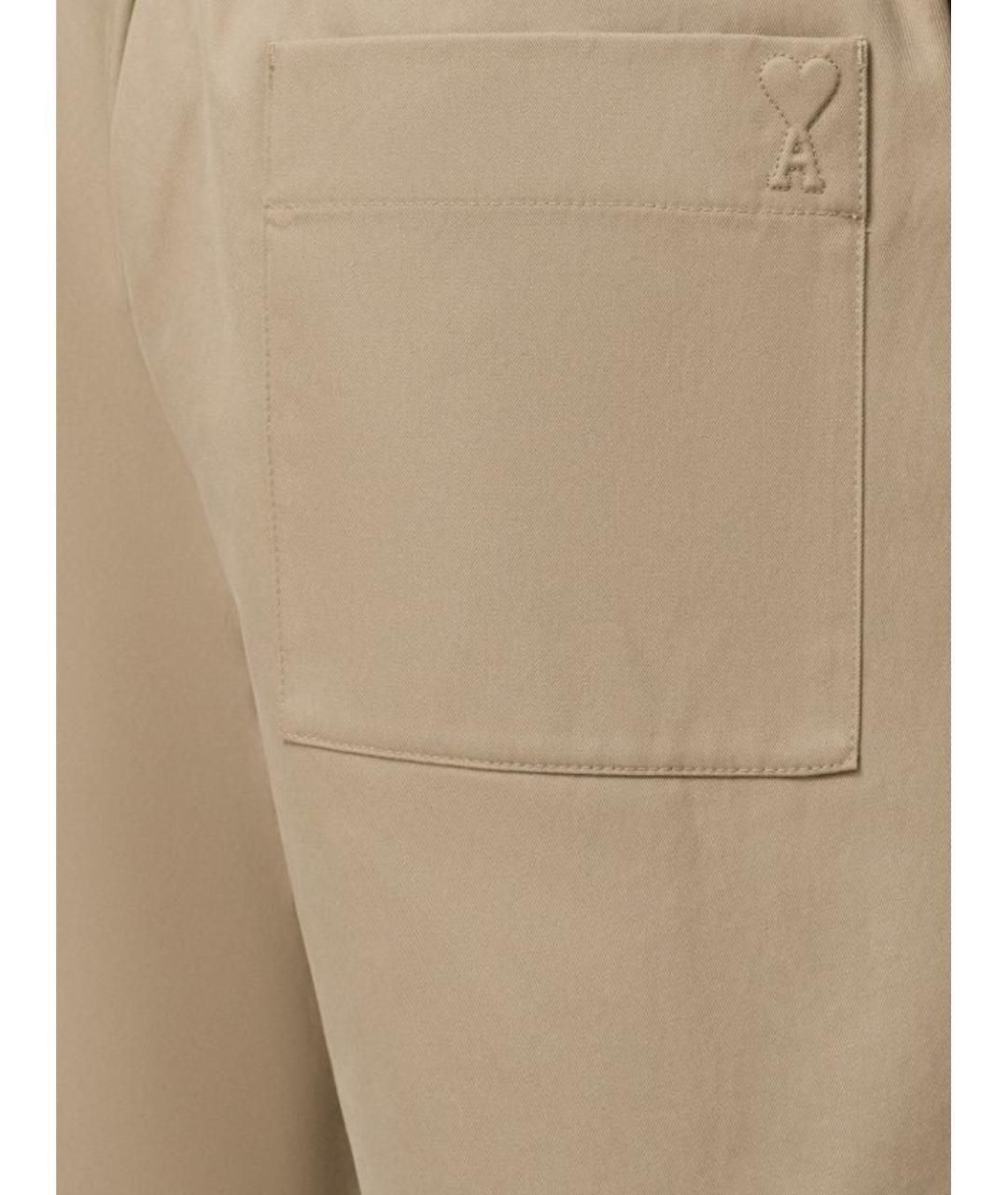 Ami Paris Бежевые хлопковые шорты, фото 3