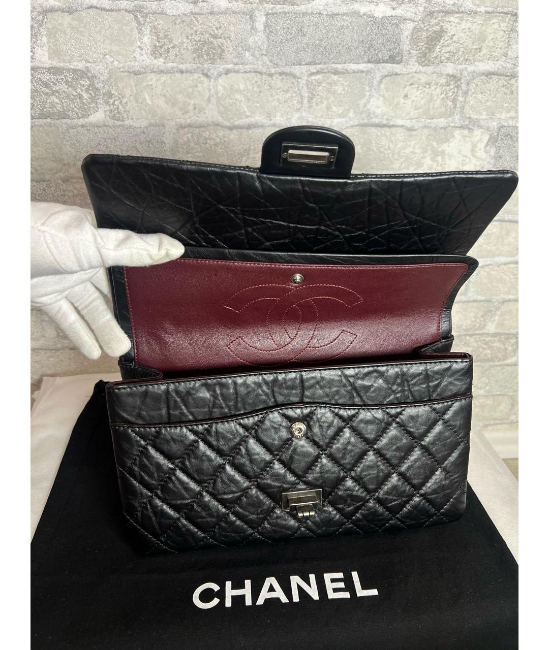 CHANEL Черная кожаная сумка через плечо, фото 7