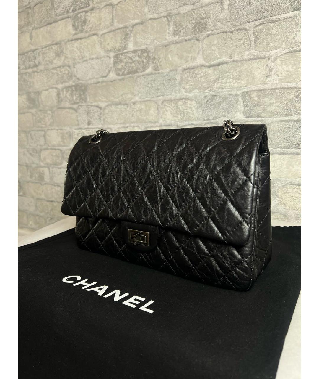 CHANEL Черная кожаная сумка через плечо, фото 2