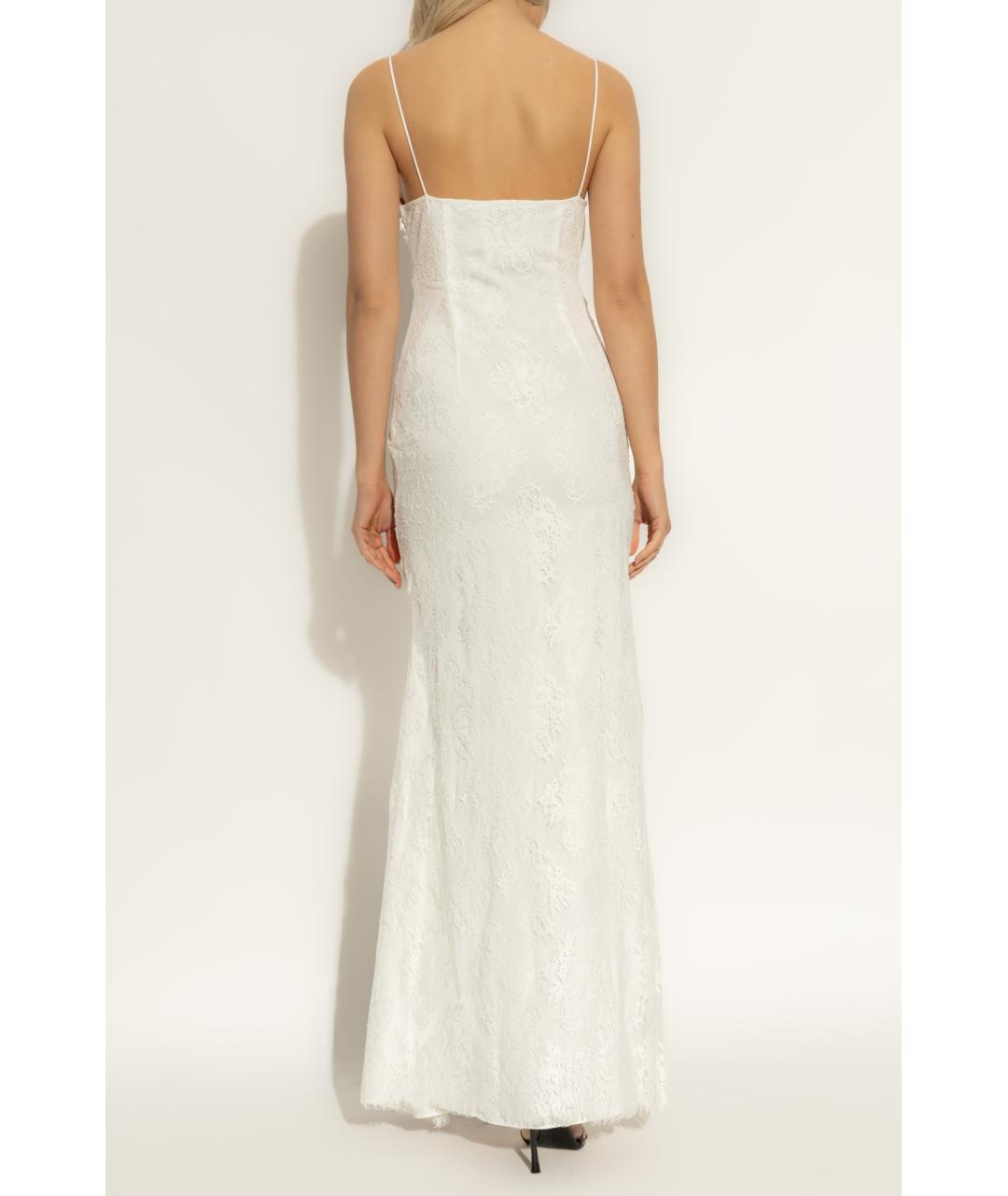 SELF-PORTRAIT Белое хлопковое коктейльное платье, фото 6