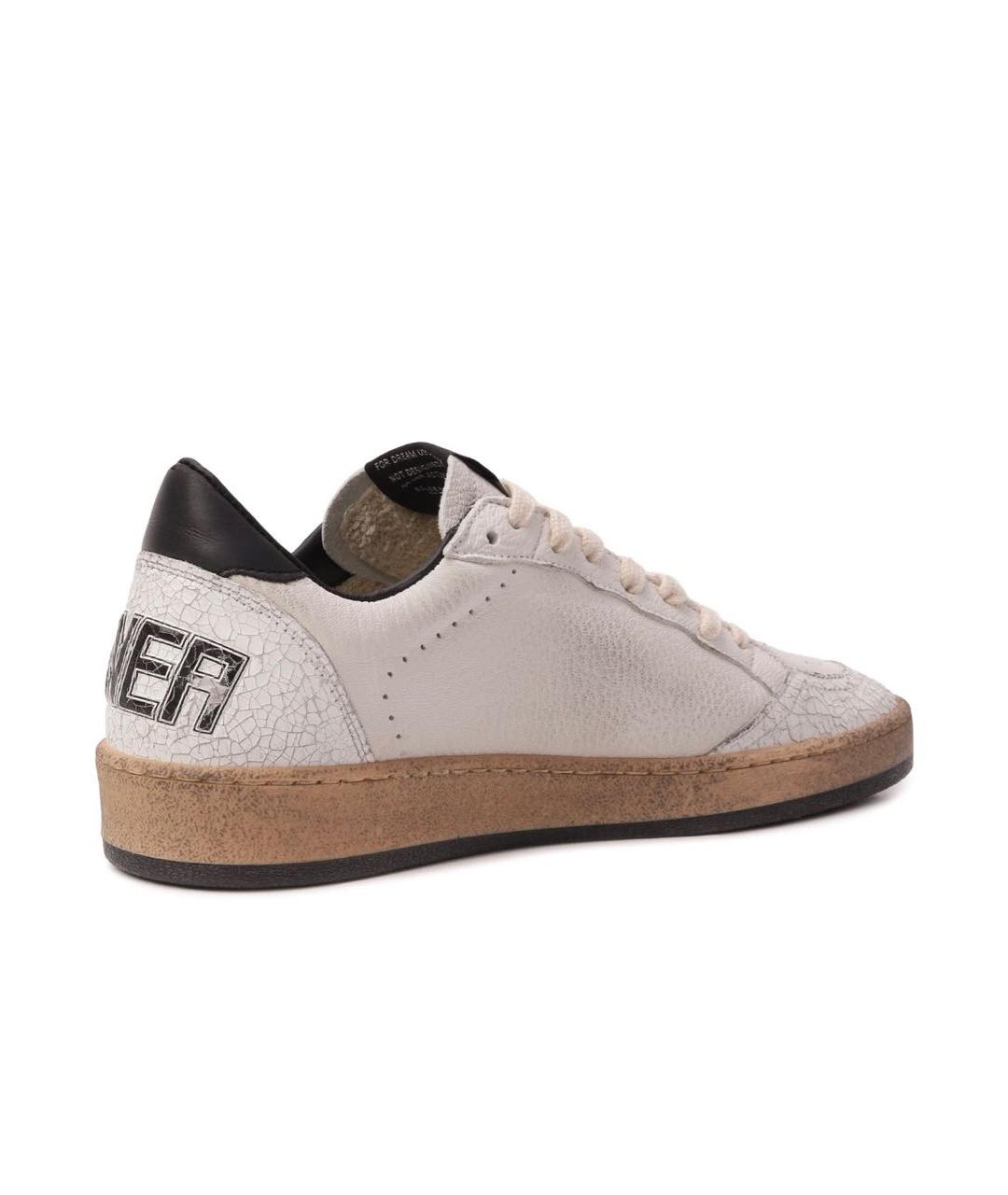 GOLDEN GOOSE DELUXE BRAND Бежевые кожаные кеды, фото 3