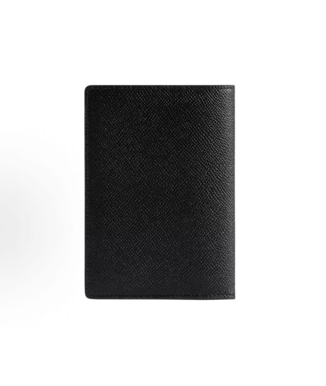 BALENCIAGA Черный кожаный кошелек, фото 5