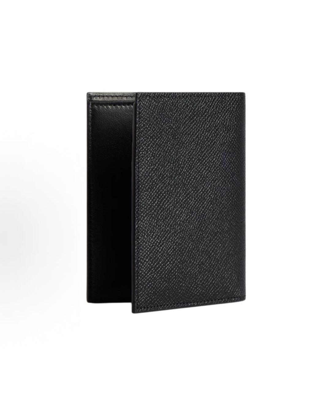 BALENCIAGA Черный кожаный кошелек, фото 2